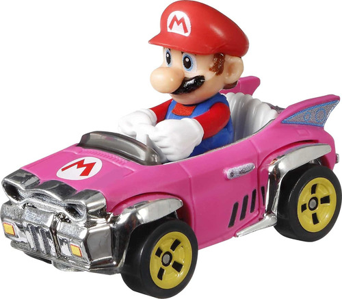 Pacote Com 4 Veículos Hot Wheels Mario Kart, Conjunto De 4 M