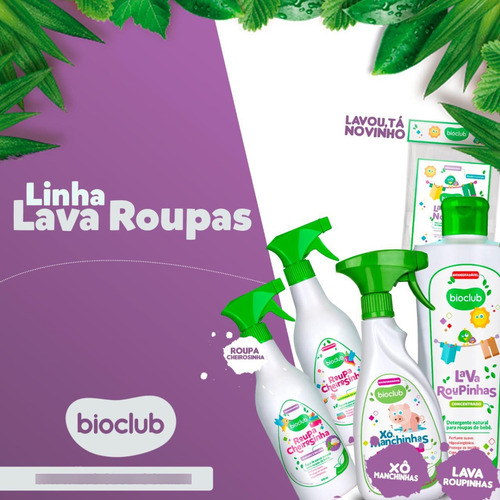 Pré Lavagem Tira Manchas Xô Manchinhas 500ml Refil Bioclub