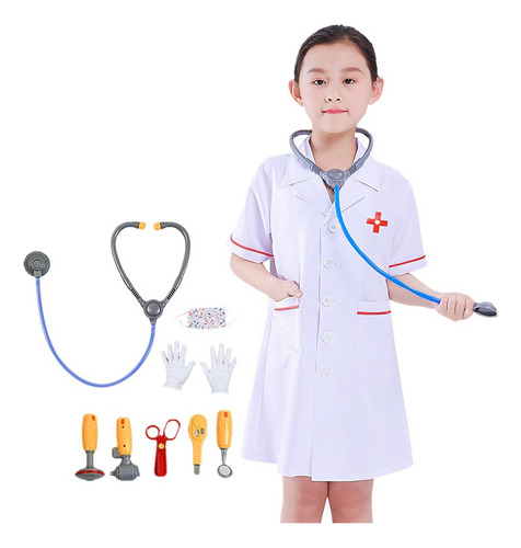 Fwefww Set De Disfraz De Doctora Para Niña Disfraz De Doctora Y En