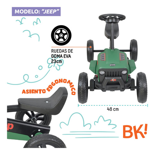 El Mejor Cuatriciclo A Pedal Que Existe Verde