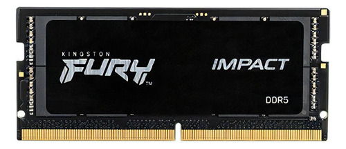 Memoria Ram Kingston Fury Impact 16gb Ddr5 4800mhz Black