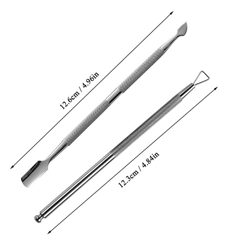 Set De Manicura Pusher Skin Dead Spoon Cuticle.scraper Nail
