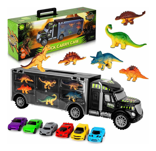 Aokesi Car Toys Transport Carrier Truck Dinosaur Toys P...