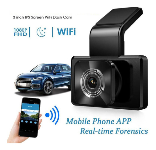 Dash Cam Coche Video Recorder Dual Lens Car Dvr Cámara