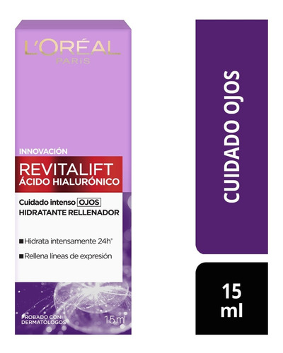 Crema Ojos L´oréal Paris Revitalift Ácido Hialurónico X 15ml