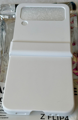 Funda Carcasa Para Samsung Z Flip 4 Blanca Importada Blanco Con Flex
