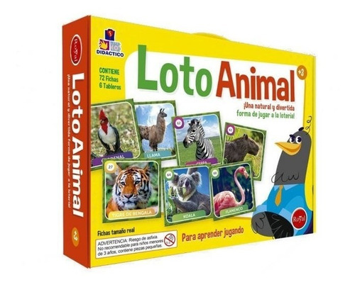 Loto Animal En Valija Royal Lotería Juego De Mesa 3+ 