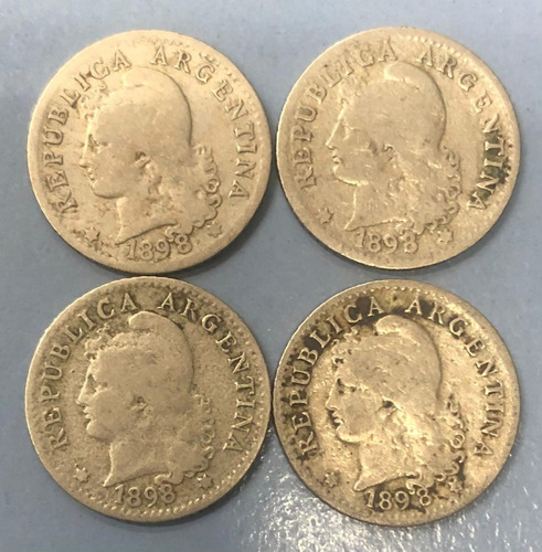 Moneda Niquel De 5  Centavos Año 1898  Buena-