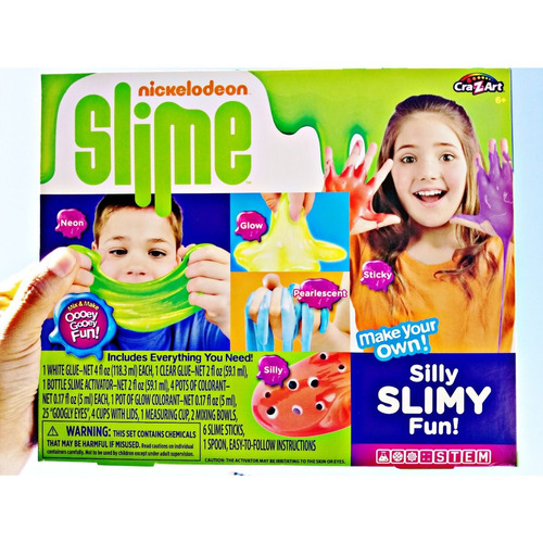 Kit Silly Slimy Fun Slime Nickelodeon Studio Cra-z-art Moco