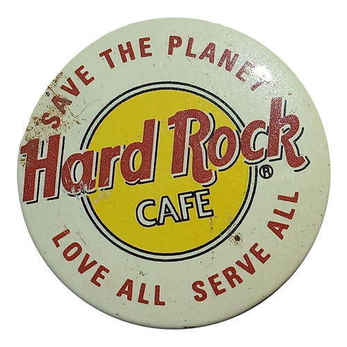 Pin Botón Modelo Hard Rock De Los 90s 3cm De Diámetro