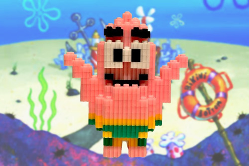 Juguetes Armar Patricio De Bob Esponja Bloques Construcción
