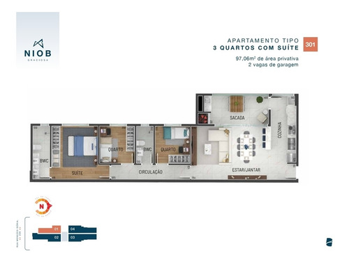 Imagem 4 de 30 de Apartamento Com 3 Dormitórios À Venda Com 3791.81m² Por R$ 1.007.690,00 No Bairro Hugo Lange - Curitiba / Pr - Niob Graciosa - 921950