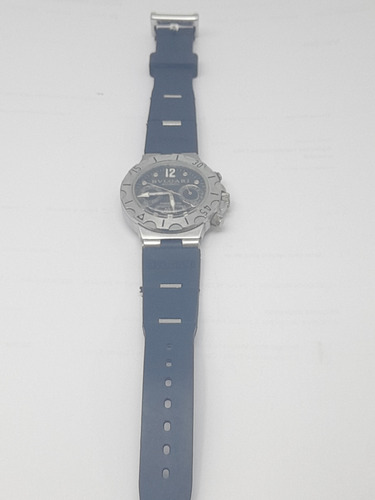 Relógio Bvlgari Premium Citizen Luxo Prateado Silicone Preto Prateado Preto (Usado)