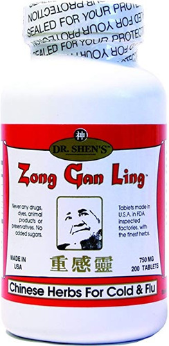 Pastillas Zong Gan Ling Del Dr. Shen, 200 Conde