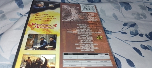 Vengador Anónimo 3 En Dvd Con Charles Bronson Subtitulada (Usado)