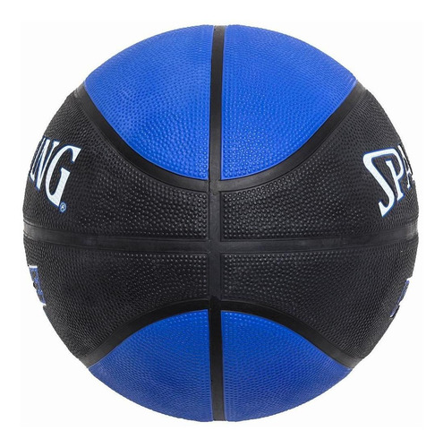 Balón de baloncesto azul y negro de Spalding Force