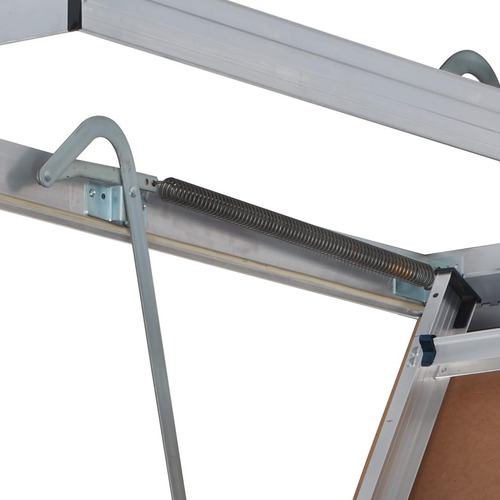 Lite Escalera De Aluminio Para Atico Con Marco De Aluminio