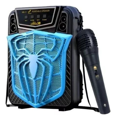 Parlante 6.5  Bluetooth Luz Led Spiderman Fm Micrófono | Ero