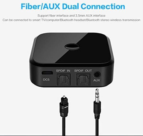 Transmisor Y Receptor Bluetooth 5.0, Toslink Óptico Digital