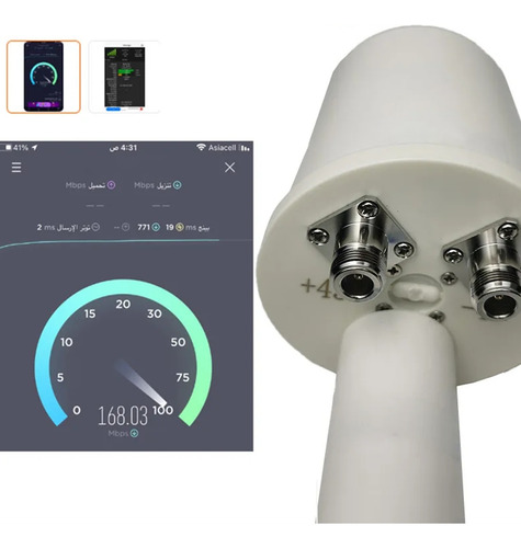 Mesh Dual Polarization 5g Antenna Feed Horn 1700-4200mhz Wif