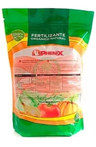 Giten Phenix Fertilizante 100% Orgánico 1 Kg.