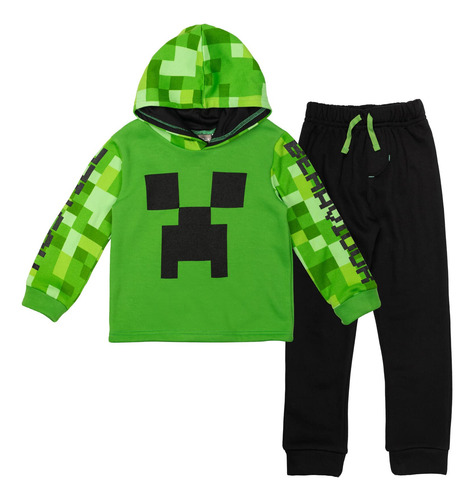 Sudadera Con Capucha Y Pantalones Outfit Minecraft Creeper B