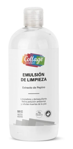 Emulsión De Limpieza Con Extracto De Pepino X 500 Ml Collage