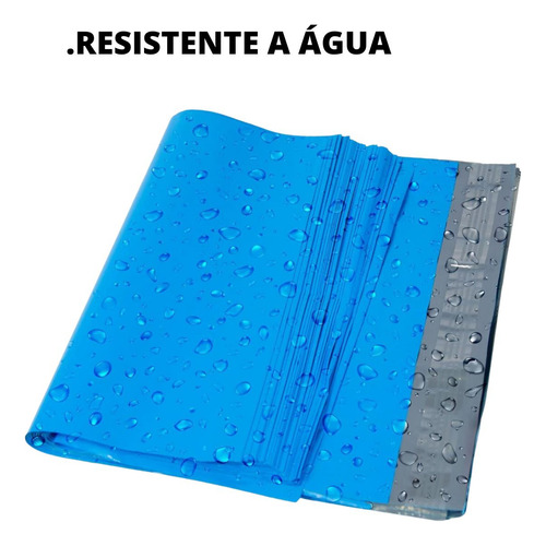 Envelope Plastico Correios Sedex 20x30 100 Azul Lacre