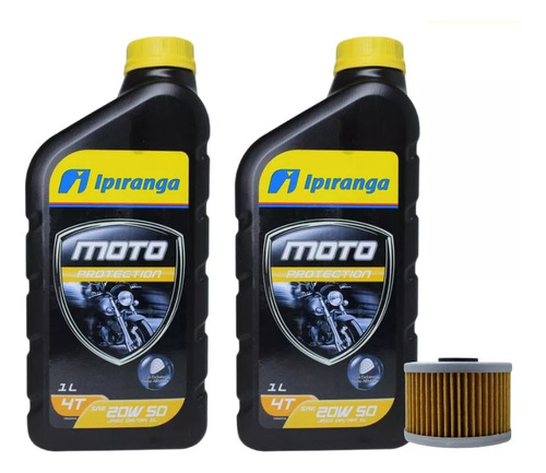 Kit Filtro+óleo Ipiranga 20w50 Cb 300/ Xre 300/ Twister 250