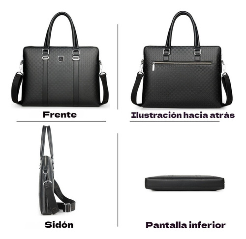 Hombre Alta Capacidad Bolso De Moda Leather Bolsa Tote