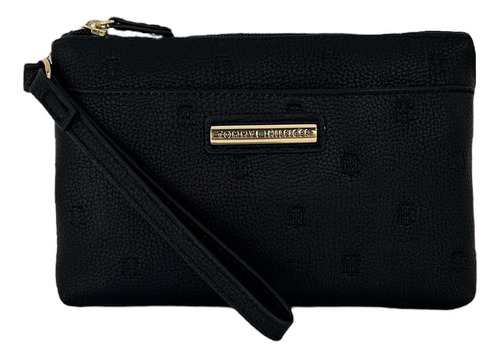 Muñequera Cartera Wrislet Tommy Hilfiger Color Negro Th