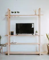 Comprar Estanteria Biblioteca Repisa Nordica  Paraiso Minimal Deco