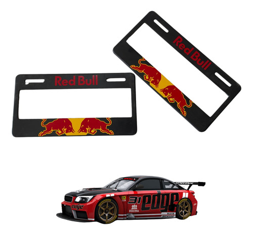 Porta Placas Red Bull Universal Auto Camioneta Kit 2