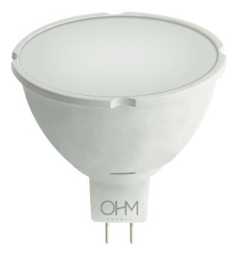 Foco led OHM OHM-MR16LED-3W/30 color luz cálida 3W 127V