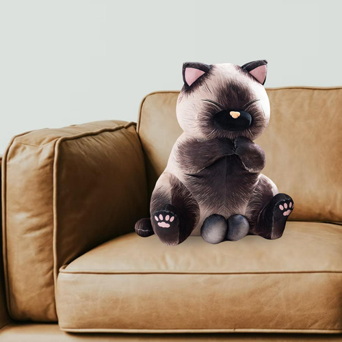 Simulación De Gatos Siameses, Muñeco De Gato De 50cm