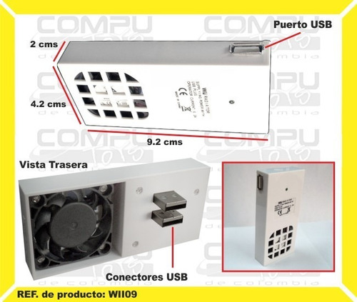 Disipador De Calor Para Nintendo Wii Ref Wii09 Computoys Sas