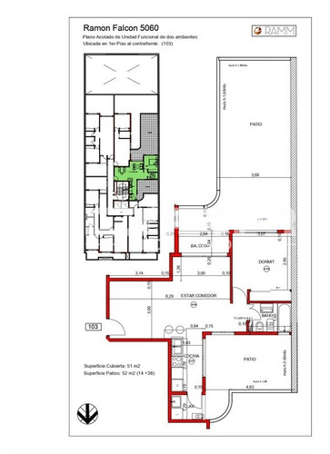 Imagen 8 de 9 de Departamento 2 Ambientes - Dueño Financia - Ramón Falcón 5000