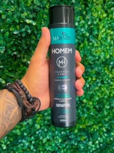 Hampoo 2x1 Homem Cabelo E Barba 300 Ml