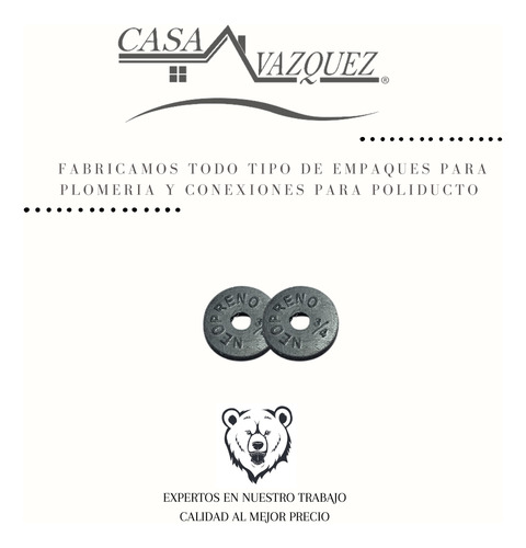 Empaque Plano De Neopreno 3/4 (100 Piezas)