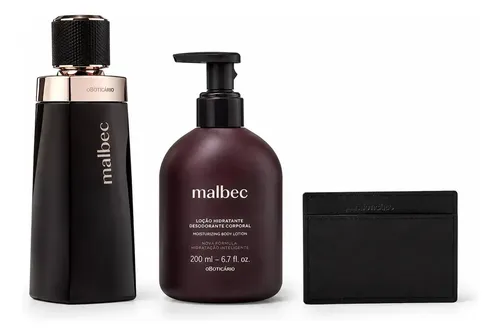 Kit Malbec Tradicional Carteira Hidratante