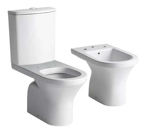 Combo Ferrum Varese Inodoro Largo Deposito Bidet 3 Agujeros