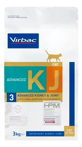 Virbac Hpm Cat Kidney & Joint Kj3 1.5kg Advance Para Gato