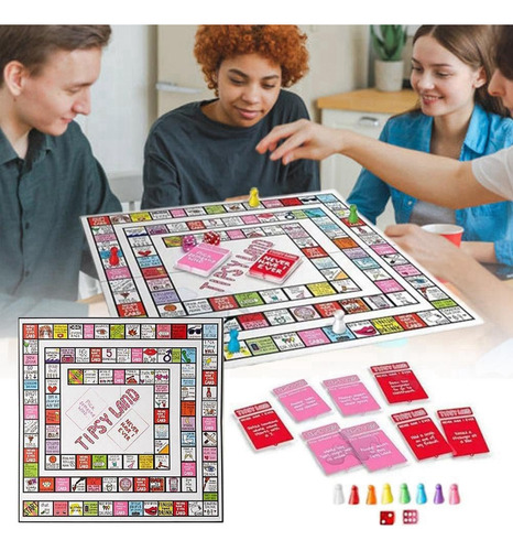 Juego De Mesa Para Parejas, Accesorios De Juego De Cartón Pa