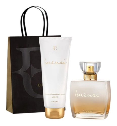 Perfume Eudora Imensi Kit Presente Perfume+hidratante Sacola