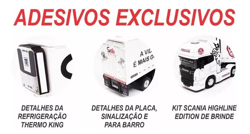 1) Miniatura Caminhão Coca-cola Carreta Scania V8 R730, Frete grátis em  2023