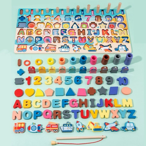 A Rompecabezas De Números Del Abecedario Abc Para Niños,