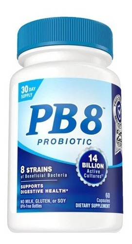 Pb8 Probiótico Apoya Salud Digestiva 14 Mil Millones 60 Cáps