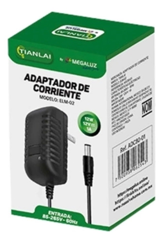 Adaptador De Corriente Especial Para Tiras Led De 12v A 1a