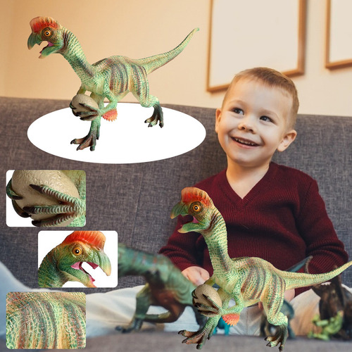 Modelo De Dinosaurio Ff Boy Gift, Sólido, Pintado A Mano, Co
