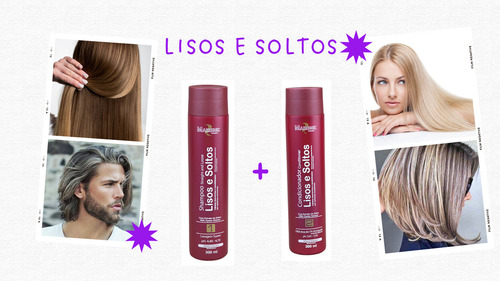 Kit Lisos E Soltos Shampoo + Condicionador 300ml Mairibel